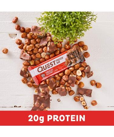Quest Nutrition Quest Bars - Chocolate & Hazelnut 12 Bars | High Protein Snack - International Shipping Available - Buy Online on GoSupps.com