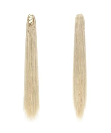 Sego Ponytail Braid Extension - 66 cm Wavy Human Hair - Airy Blonde Mix for Voluminous Style - Buy Online on GoSupps.com