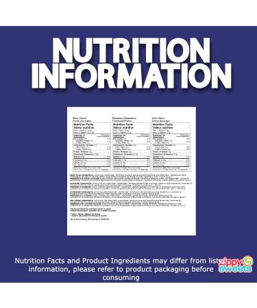 ZippySweets - Water Enhancer Sugar Free Variety Pack Drink Packets - 12 Flavours 90 Packets Total - Tastes Like Your Favourite Candy - Original Tropical & Wild Berry Water Flavour Packets - Buy Online on GoSupps.com