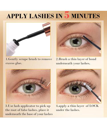 Buy Cluster Eyelash Extensions - 165 PCS DIY Wispy Soft Mink Lashes | Super Thin Band & Mixed Tray (C-8-16mix) - International Shipping Available - Buy Online on GoSupps.com