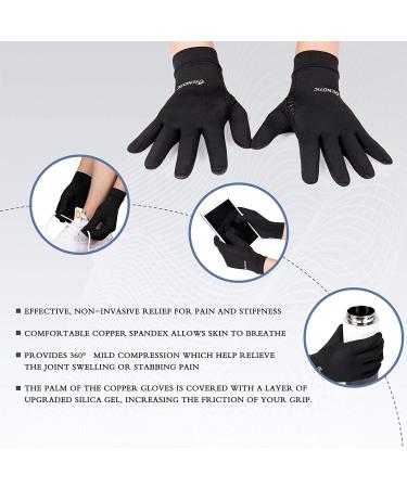 Henotic Copper Compression Gloves - Anti-Slip Arthritis Relief for Carpal Tunnel & Joint Swelling - One Pair Small (2 1/5''-2 3/5'') - Buy Online on GoSupps.com