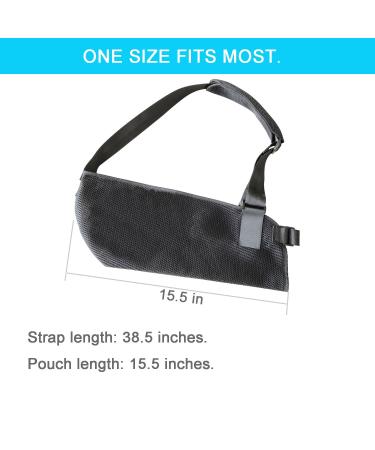 Adjustable Arm Sling Shoulder Immobilizer | Lightweight Breathable Support for Dislocation, Fracture, and Sprains | Fits Adults and Youths - Buy Online on GoSupps.com