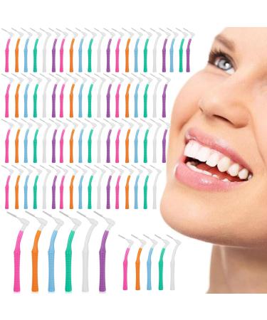 80 pieces of toothbrush toatelu braces toothbrush interdental brush/insert brush/toothbrush braces for orthodontic bridges and bridges Detailed cleaning