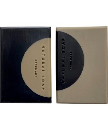 LaVieEnRose Dead Sea Mud Soap Bars with Activated Charcoal & Shea Butter For Men Women and Teens. Natural Face Hand & Body Soap. Handmade In USA. (2 BARS with 4.4 - 4.8 oz EACH)