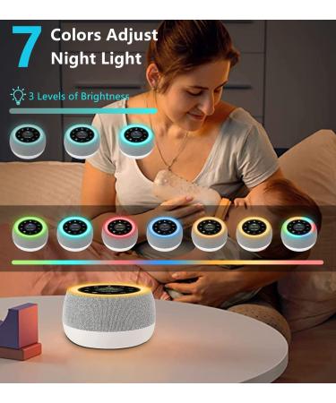 2-in-1 White Noise Machine Baby with Night Light | 32 Soothing Sounds | USB Rechargeable | Perfect for Adults & Kids | Sleep Sound Machine for Sleeping, Travel, Office - Buy Online on GoSupps.com