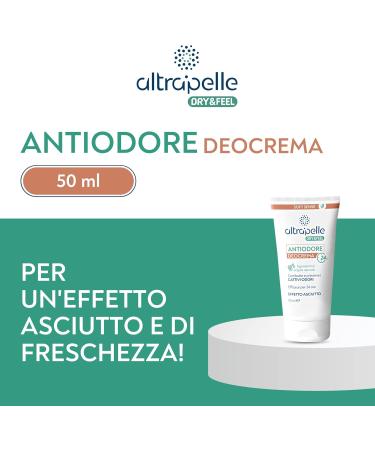  ALTRAPELLE Anti-Odor Cream Deodorant - 50 ml - Prevents Bad Odor - Suitable for the entire body and all skin types - Effective for 24 hours | Made in Italy - Buy Online on GoSupps.com