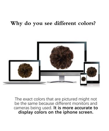 Fine Hair Part with Rubber Band - Large Dutt Tie & Curly Extensions in Light Ash Brown & Golden Brown - 55g 22 for Women & Girls - Buy Online on GoSupps.com