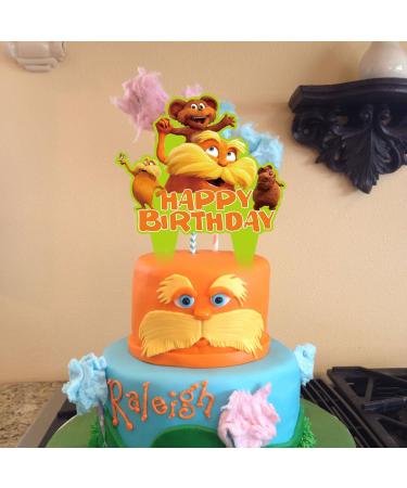 37 Pcs Lorax Cake Topper and Cupcake Toppers Set Lorax Birthday Party Supplies for Lorax Birthday Decorations - Buy Online on GoSupps.com