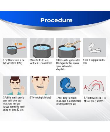 Visismile Mouth Guard for Teeth Grinding - Professional Dental Night Guard for Bruxism Relief 4 Pack with 12 Cleaning Tablets - Ideal for Nighttime Clenching 2 Sizes Available - Buy Online on GoSupps.com