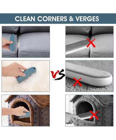 Cobee Pet Hair Remover Brush - Best Cat & Dog Hair Remover for Carpet Couch Clothing & Car - Dark Blue - Buy Online on GoSupps.com