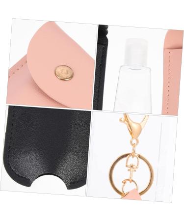 Minkissy 10 STK PU Leather Key Holder & Liquid Soap Cosmetic Travel Bottles - Reusable Flip-Cap Containers | International Shipping - Buy Online on GoSupps.com