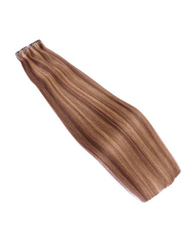 Buy #6/27 Tape-In Hair Extensions - 40cm 100% Remy Real Hair 50 Bricks | Durable Adhesive for Seamless Application - Buy Online on GoSupps.com