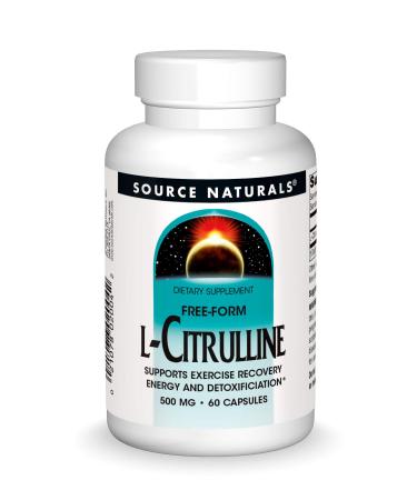 Source Naturals L-Citrulline - Supports Exercise Recovery, Energy and Detoxification, 500 mg - 60 Capsules