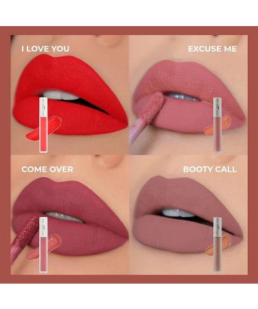 GIVE THEM LALA Hydromatte Liquid Lipstick - Satin Soft, Long Lasting, Cruelty Free Lip Makeup | I Love You - Buy Online on GoSupps.com