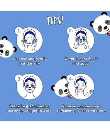 7th Heaven Panda Face Sheet Mask with Coconut & Banana to Hydrate & Moisturise Skin - Buy Online on GoSupps.com