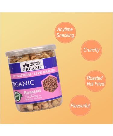 Blessfull Healing Organic Natural Vegan Jalapeno Roasted Halves/Pieces Cashew Nuts Crunchy Kaju 250 Gram - Buy Online on GoSupps.com
