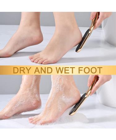 Nano Glass Foot File - Callus Remover for Pedicure | Gently Smooths Dead Skin on Wet and Dry Feet | Gold - Etched Glass Technology - Buy Online on GoSupps.com