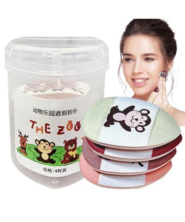 Geteawily Face Powder Puff | Cosmetic Loose Powder Sponge Tiny Cosmetic Sponge Small Cosmetic Puff for Contouring Highlighter Or CC Cream