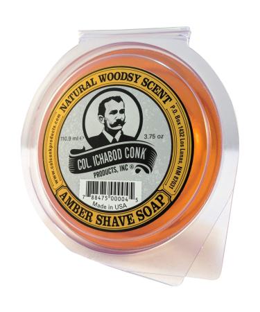 Colonel Ichabod Conk AMBER Super Bar Shave Soap 3-3/4 oz - Extra Large Size