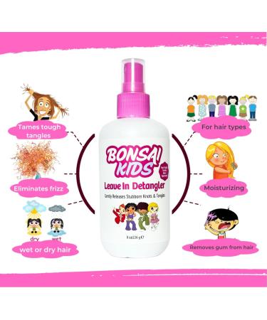 Detangler Spray for Kids - Instant Tangle Release for Toddlers & Biracial Hair - 8oz Hair Detangler Spray - Buy Online on GoSupps.com