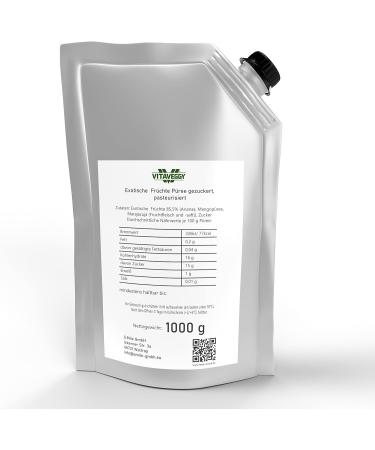  FOOD-UNITED VITAVEGGY Multivitamin Fruit Puree - Exotic Tropical Fruits - 1 kg - With pineapple mango passion fruit - Mar - Buy Online on GoSupps.com