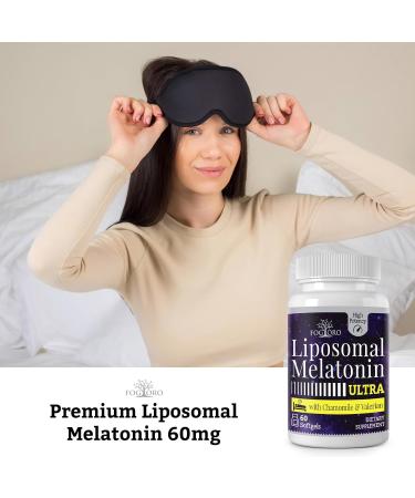 Fogoro Melatonin 60mg-Fall Asleep Faster Stay Asleep Longer High Dose 60 Count(pack of 2) 60 Count (Pack of 2) - Buy Online on GoSupps.com