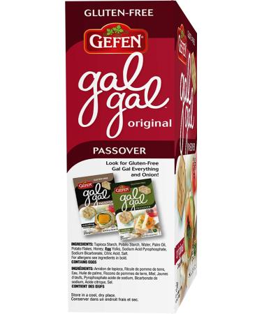 Gefen Gluten Free Original Gal Gal Crackers 4.2oz (3 Pack) - Low Fat, Zero Sugar, All Natural, Kosher for Passover - Buy Online on GoSupps.com