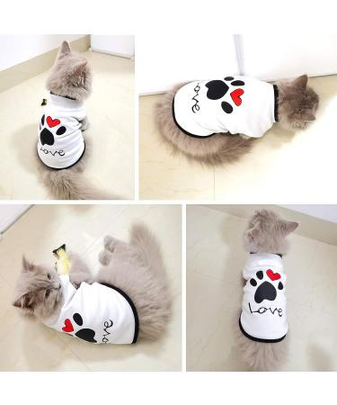 Brocarp 2 Pack Dog Shirt Puppy Clothes - Basic Vest Outfit for Small Medium Large Dogs - Soft Cotton T-Shirt for Cats and Kittens - Black+White (Small) - Buy Online on GoSupps.com