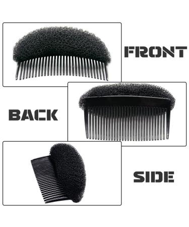 2-Piece Foam Insert Comb - Hair Base Styling Tool for Volume & Extensions | Black Hair Accessories - Buy Online on GoSupps.com