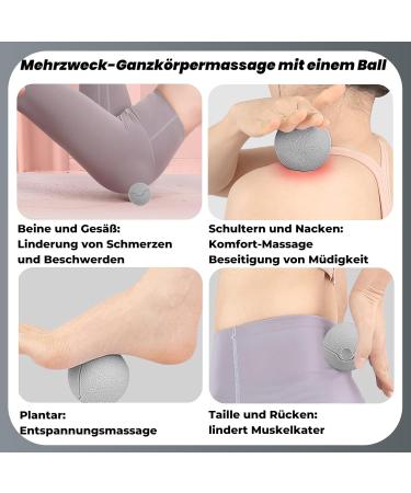 Xidou Fascia Ball - Multifunctional Relaxation & Massage Device for Legs Cervical Spine & Meridian Therapy - Gray - Buy Online on GoSupps.com