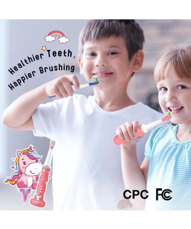 Kids Sonic Rechargeable Electric Toothbrush - Light Pink | COSLUS - Buy Online on GoSupps.com