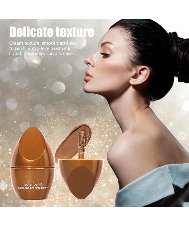 Bronzer Contouring Cream | Four Shades Face Highlighting Shade Pencil | Ultra-Smooth Water and Sweat-Resistant Shade Kit for Face Cheekbone Body 02# Warm Brown With Pearlescent  - Buy Online on GoSupps.com