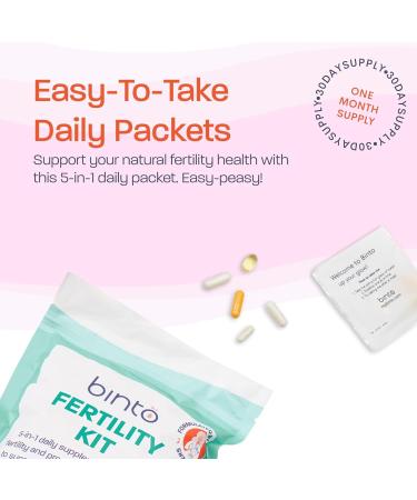 Binto Women s Fertility Kit Supports Egg Health Reproductive Wellness Includes CoQ10 NAC and Fish Oil - Buy Online on GoSupps.com