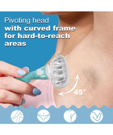 Women s Razor Refill Blades - 5-Blade Cartridges 6 Count for Smooth Shave - Fits THURLADY Razor Handle - Ocean Blue - Buy Online on GoSupps.com