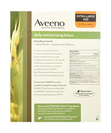 Buy Aveeno Active Naturals Daily Moisturizing Lotion - 2 Pack (20 FL oz Pumps) | International Shipping Available - Buy Online on GoSupps.com