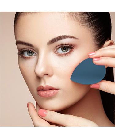 Blender Sponge - Foundation Sponge Cosmetic Applicator | 4 Latex- Multi-colored Beauty Sponges for Makeup Makeup Sponge for Perfect Application Of Liquid Cream And Powder Cosmetics Blue - Buy Online on GoSupps.com