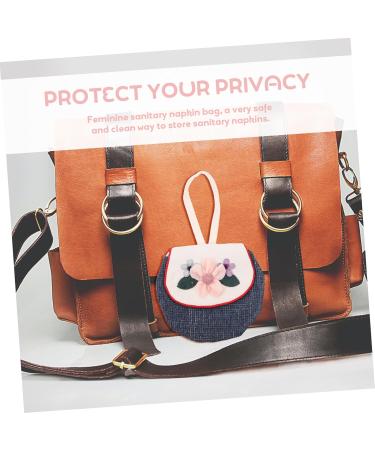 Lurrose Women's Tampon Storage Bag - Multi-Function Travel Organizer for Bandages & Menstrual Products - Wet & Dry Color Sorted - 16x13cm - Buy Online on GoSupps.com