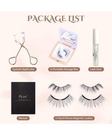 Buy Mlen Magnetic Eyelashes - Dual Soft Magnet Eyelashes with Applicator No Eyeliner Needed | 05 Retro Goddess | International Shipping - Buy Online on GoSupps.com