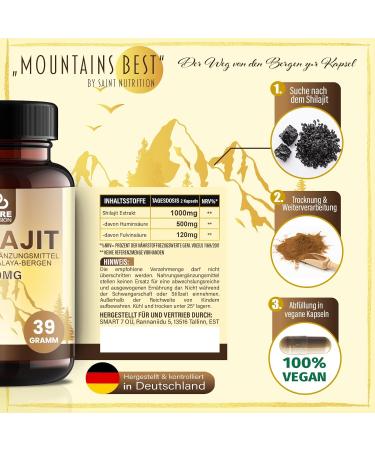  PURE PASSION Pure Passion Shilajit Extra High Dose Capsules 1000 mg 50% Humic Acid 12% Fulvic Acid Original Shilajit Mineral Rich Himalayan Original Shilajit - Buy Online on GoSupps.com