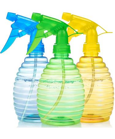 Spray Bottles (16oz) - Adjustable Empty Spray Bottles for Cleaning Solutions - No Leak and Clog - BPA Free - Spray Bottle For Plants, Pet, Bleach Spray, Vinegar, BBQ, and Rubbing Alcohol - Great Value 16oz/3Pack
