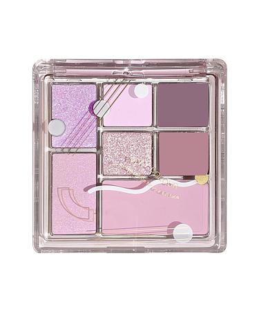 Eyeshadow Palette for Women | 7 Colors Blendable Bright Makeup Palette Professional Waterproof Glitter Makeup Palette Eye Shadow for Women and Girls Shakven Streamer Iris No. 19