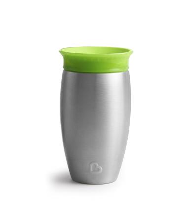 Munchkin Miracle Stainless Steel 360 Toddler Sippy Cup - 10oz, Green - Buy Online on GoSupps.com