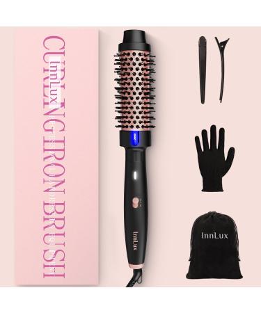 Shop 1.5 Inch Thermal Brush Blowout - Heated Round Curling Brush for Volume & Curls | Negative Ion Technology - Rose Gold - Buy Online on GoSupps.com