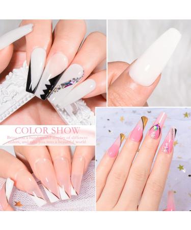 HERBENJOY Builder Gels 5 In 1 Nail Extension Gel 15ml Pink Strengthening Gel Base Gel Color Gel Nail Polish Foundation Gel Rhinestones Glue Gel For Nail Art (05 Clear) - Buy Online on GoSupps.com