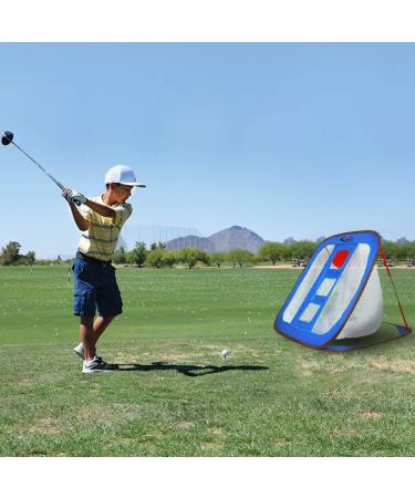 Gagalileo Pop Up Golf Chipping Net - Collapsible 24x28 Target with 12 Foam Balls (Noble Blue) - Buy Online on GoSupps.com
