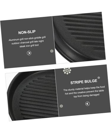 ABOOFAN 4pcs Non Stick Frying Pan Portable BBQ Grill Square Griddle Induction Nonstick Frying Pan Induction Saucepan Induction Griddle Pan Top Teppanyaki Micro-Wave Oven Aluminum 16.5X16.5X2.5CMx4pcs Blackx4pcs - Buy Online on GoSupps.com