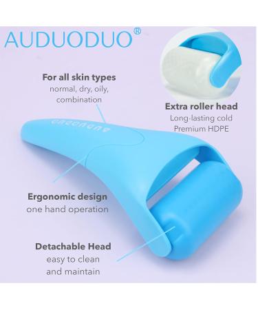 AUDUODUO Premium Ice Face Roller - Extra Roller for Long-Lasting Cold Therapy for Face Neck & Body | Reduces Puffiness & Refreshes Skin - Blue - Buy Online on GoSupps.com