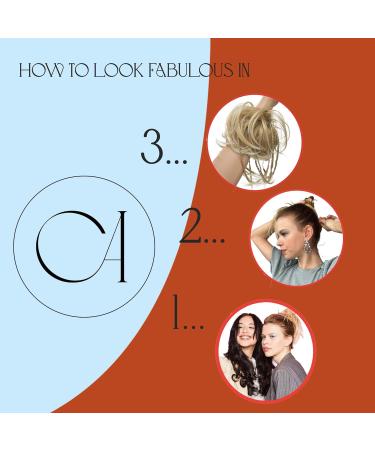 CAISHA XXL Hair Part Hair Tie - Daisy Dutt Updos with Braided Synthetic Fiber - Heat-Resistant Hellblond #27T613A - Perfect for Wavy Styles - Buy Online on GoSupps.com