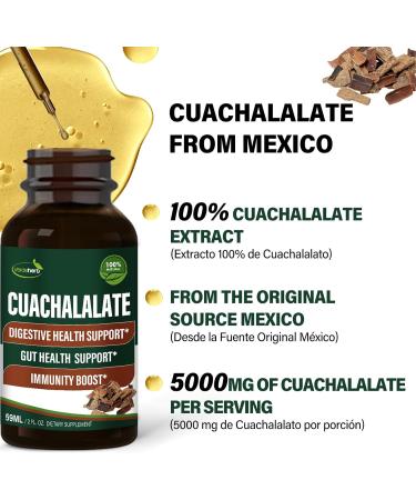 Cuachalalate Drops | Digestive Health & Immunity Support | 2oz Herbal Extract from Cuachalalate Bark - Buy Online on GoSupps.com