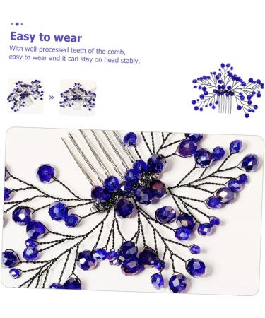PLAFOPE Bridal Wedding Comb Bridal Headpieces Bridal Side Combs Hair Combs for Women Decorative Wedding Hair Accessories Hair Combs for Women Accessories Hair Comb Clip Bride Hair Comb - Buy Online on GoSupps.com